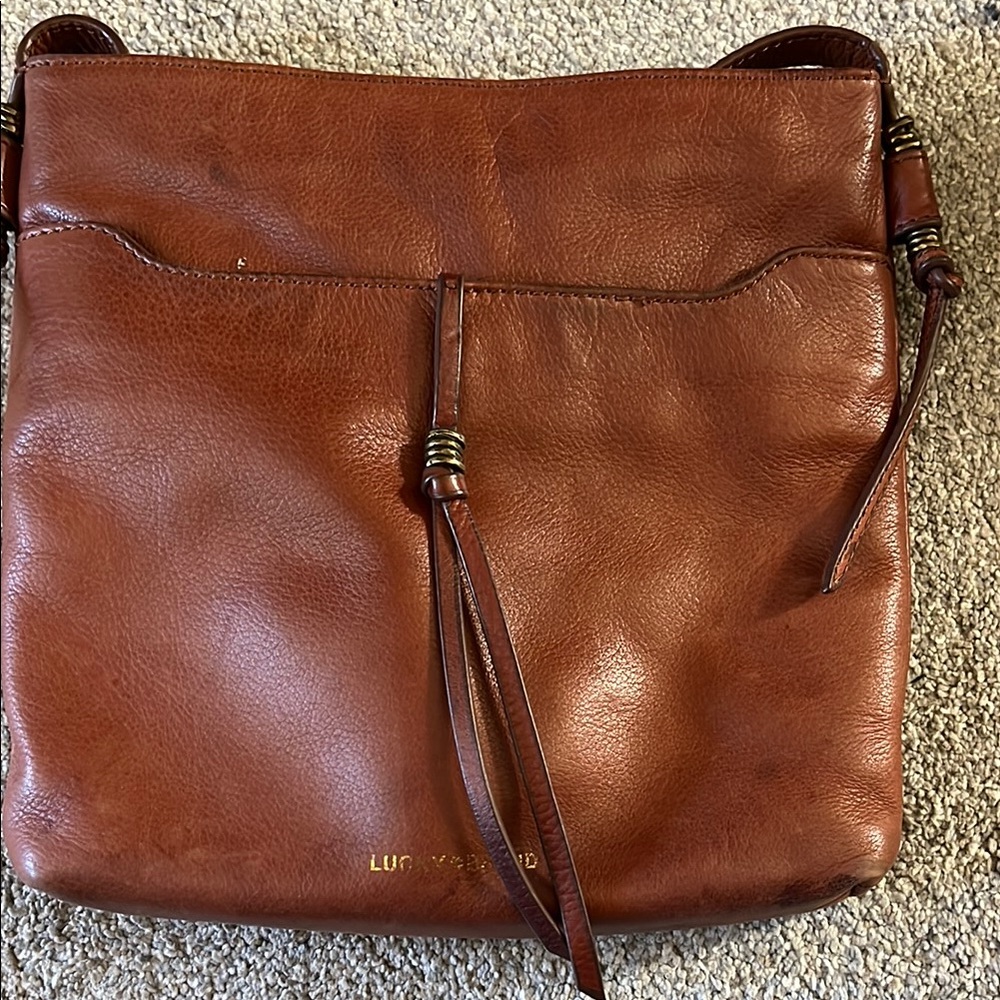 Lucky Brand brown leather crossbody Bag